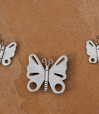 Silver Butterfly Set